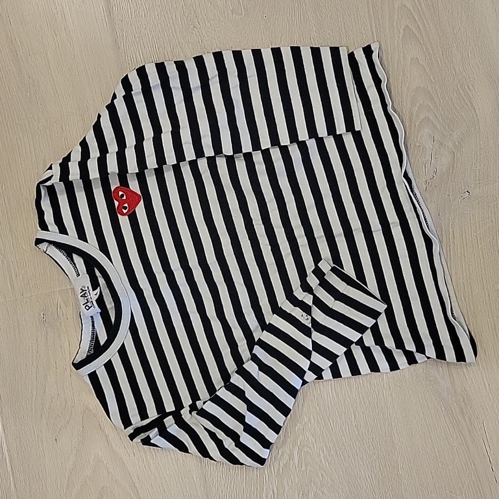 Kids Comme des Garcon Striped Tee